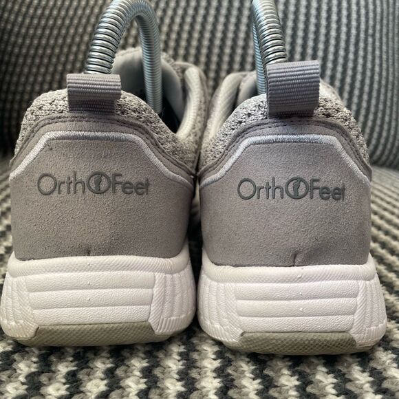 Orthofeet Francis No-tie grey sneaker women’s shoe size 7.5 - Picture 8 of 10